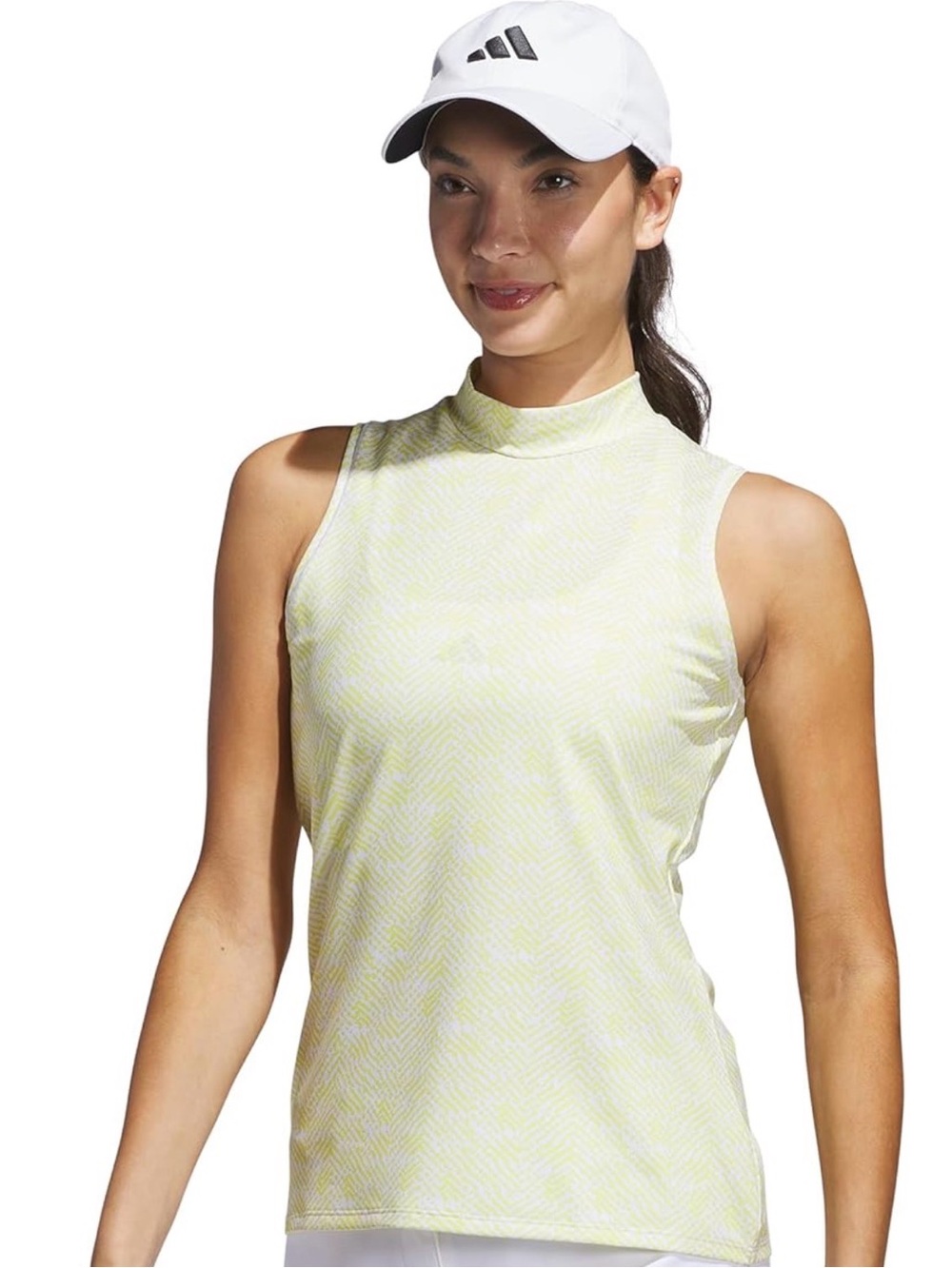 Adidas Ultimate365 Sleeveless Mock Neck Golf Top L NWT